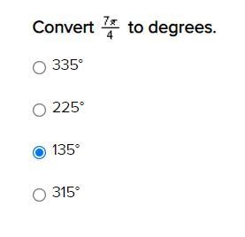 Convert (7\pi )/(4) to degrees.-example-1