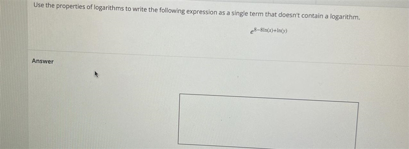 use the properties of logarithms to write the following expression as a single term-example-1