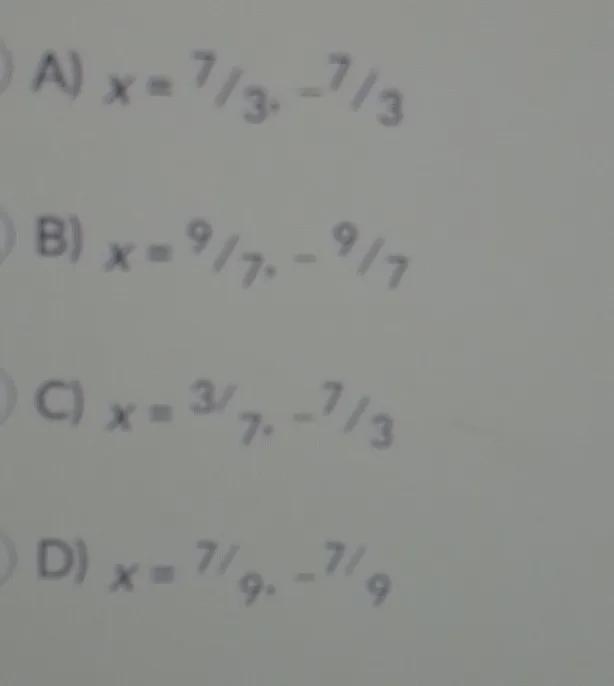 - 9x ^(2) + 49 = 0find the solution of the quadratic equation-example-1