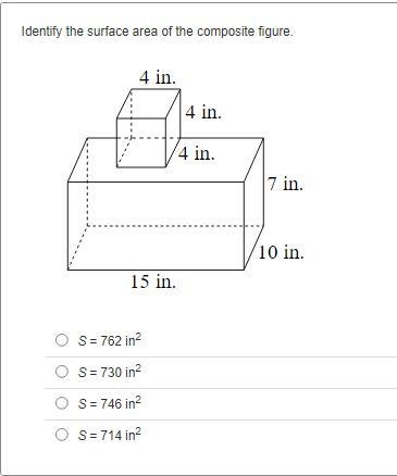 Identify the surface area of the composite figure. Please answer both! :)-example-1