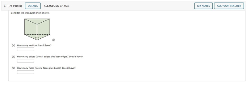 7.[–/1 Points]DETAILSALEXGEOM7 9.1.004.MY NOTESASK YOUR TEACHERConsider the triangular-example-1