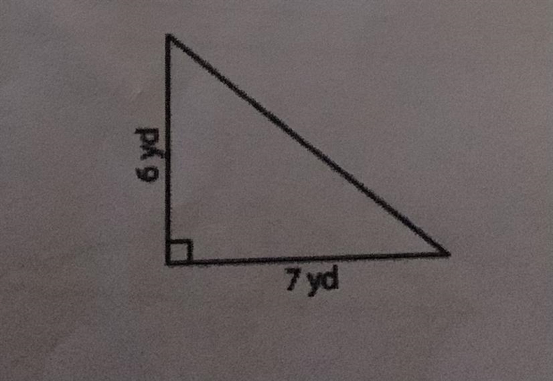 6 yd 7 yd Find the area of each figure-example-1