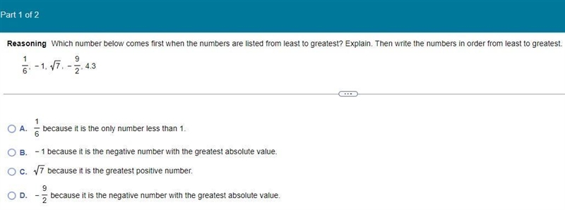 Which number comes first when the numbers are listed from least to​ greatest?-example-1