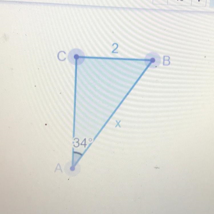 1. Find the unknown length of the side labeled X.-example-1