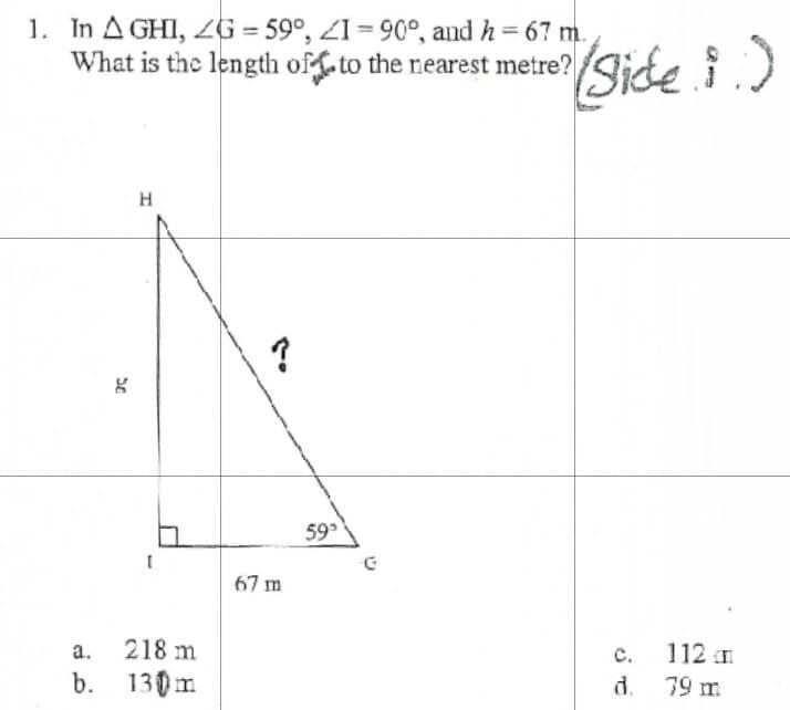 Please help i dont know what to do :( In AGHI, ZG=590 Zl=900, and h=67m. What is the-example-1