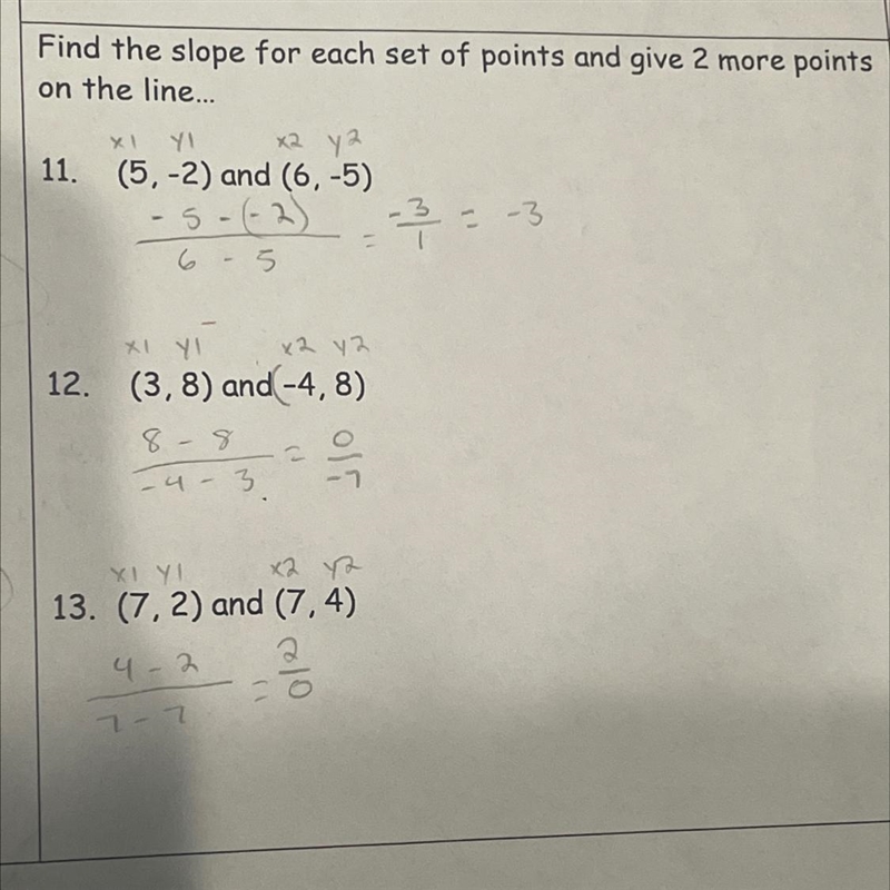 Need help finding 2 more points on the line for question # 11-example-1