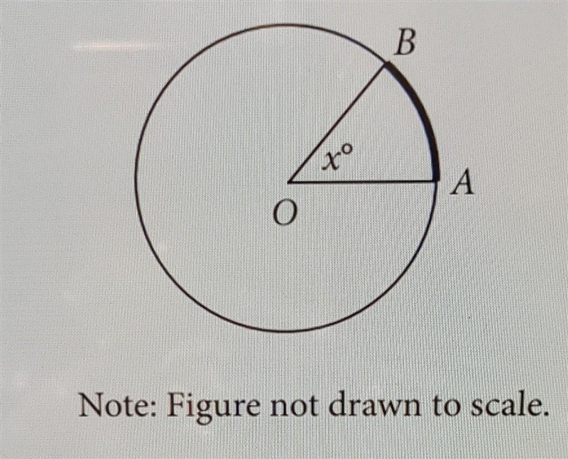 In the figure below, the circle has center O and has radius 5. If the length of arc-example-1