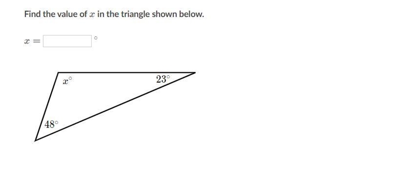 Can someone help me find the value of x for the triangle?-example-1