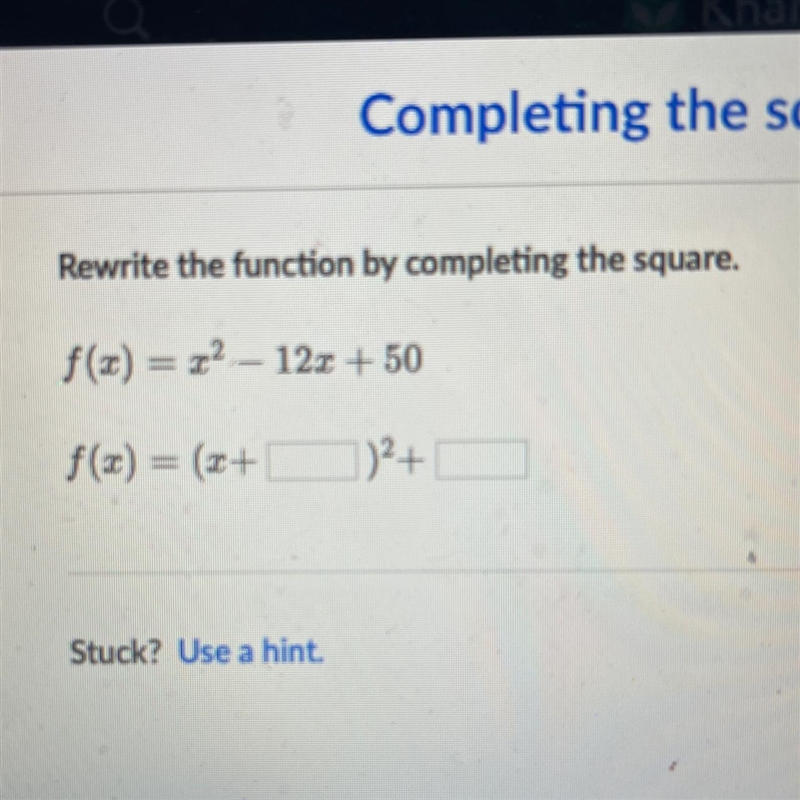 Rewrite the function by completing the square.-example-1