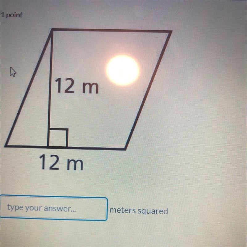 12 m 12 m type your answer... meters squared-example-1