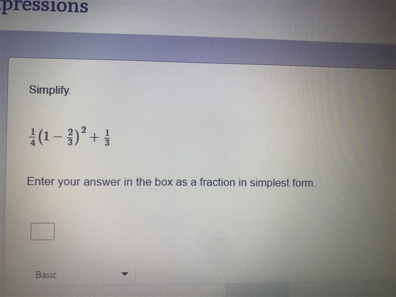 Simplify this. Enter your answer in simplest form.-example-1