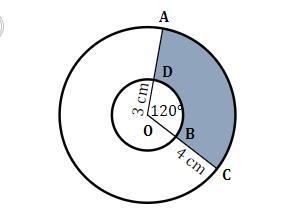 Find the area of the shade regions. Give your answer as a completely simplify exact-example-1