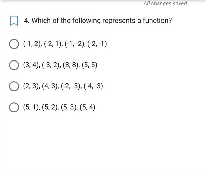 Which of the following represents a function-example-1