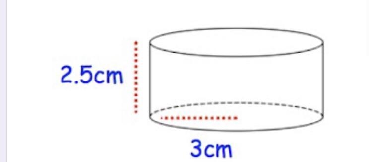 Find the volume of the cylinder (3.14 for pi)-example-1