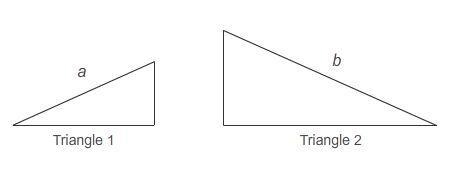 Triangles 1 and 2 are similar. The perimeter of Triangle 1 is 65 meters and the perimeter-example-1