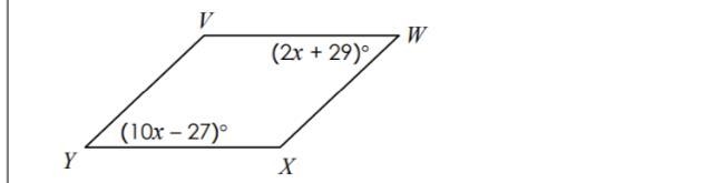 PLEASE I NEED URGENT HELP Find the measure of angle w in the parallelogram-example-1