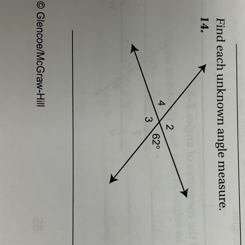 Find each unknown angle measurement.-example-1