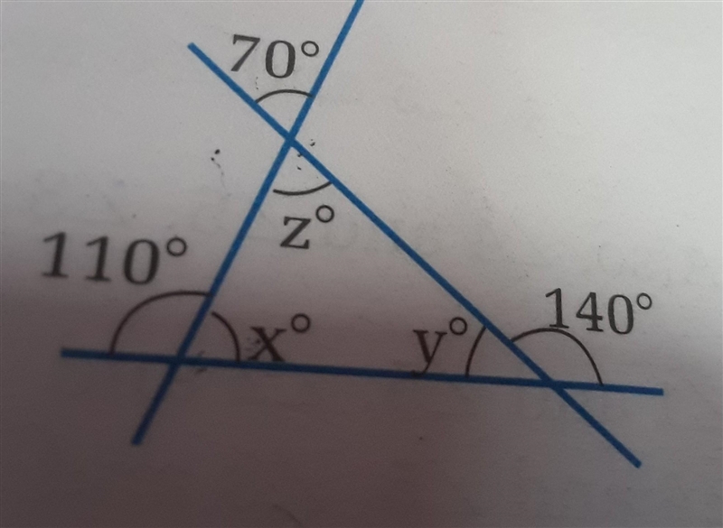 Find the unknown sizes of angles​ (Urgently needed please help to solve)-example-1