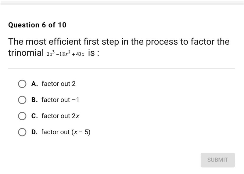 Please help! What is the first step in solving the function below?-example-1