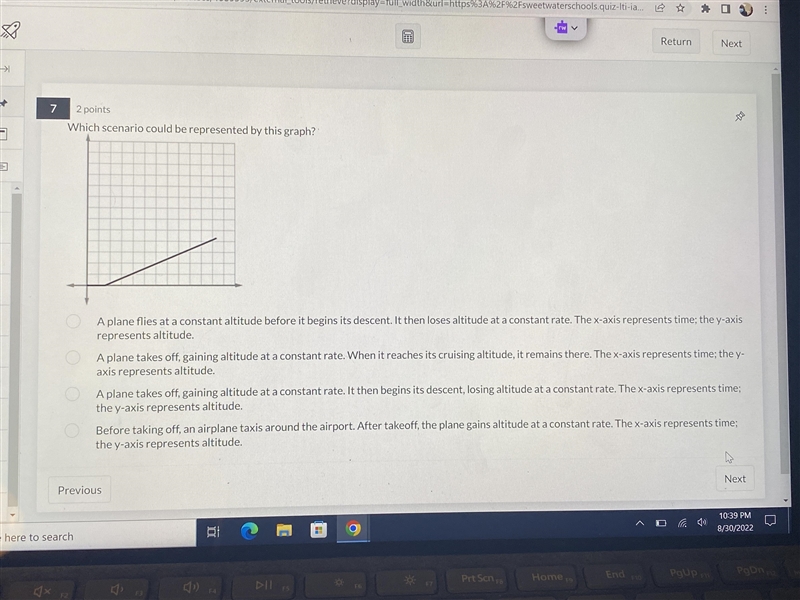 Which scenario could be represented by this graph-example-1