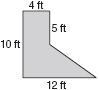 Find the area of the figure. answer choices: 31 ft², 80 ft², 40 ft², 60 ft²-example-1