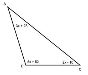 Use your answer from question #3 to find the measure of angle C.-example-1