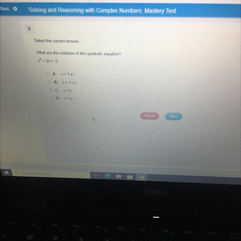 Select the correct answer. What are the solutions of this quadratic equation? x² + 2x-example-1