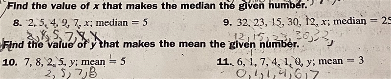 NEED HELP QUICK DUE TMR MEAN AND MEDIAN-example-1