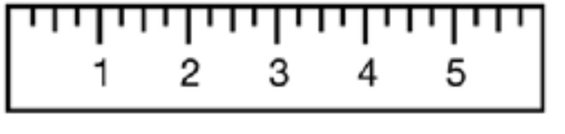 What fractional parts is this ruler divided into? thirds fifths fourths halves-example-1