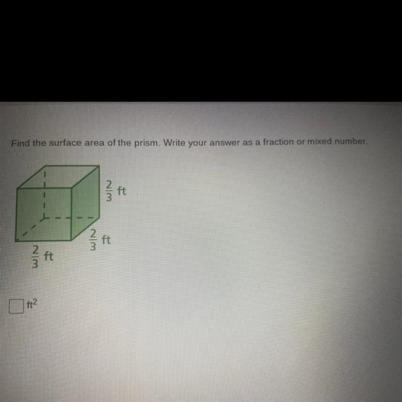 Find the surface area of the prism. Write your answer as a fraction or mixed number-example-1