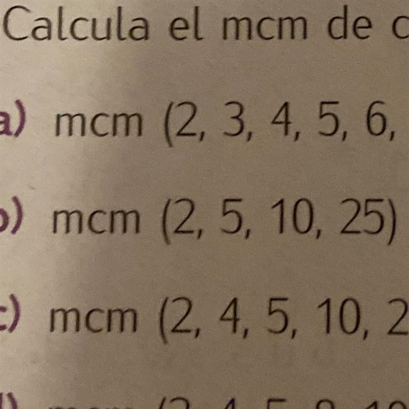 Mcm de 2,5,10,25 grupo de valores-example-1