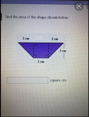 Find the area of the shape shown below. ​ ​-example-1