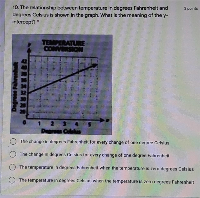 The relationship between temperature in degrees Fahrenheit and1 degrees Celsius is-example-1