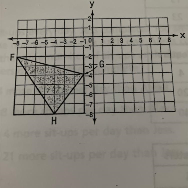 What is the area, in square units, of the shaded part of the rectangle below?-example-1