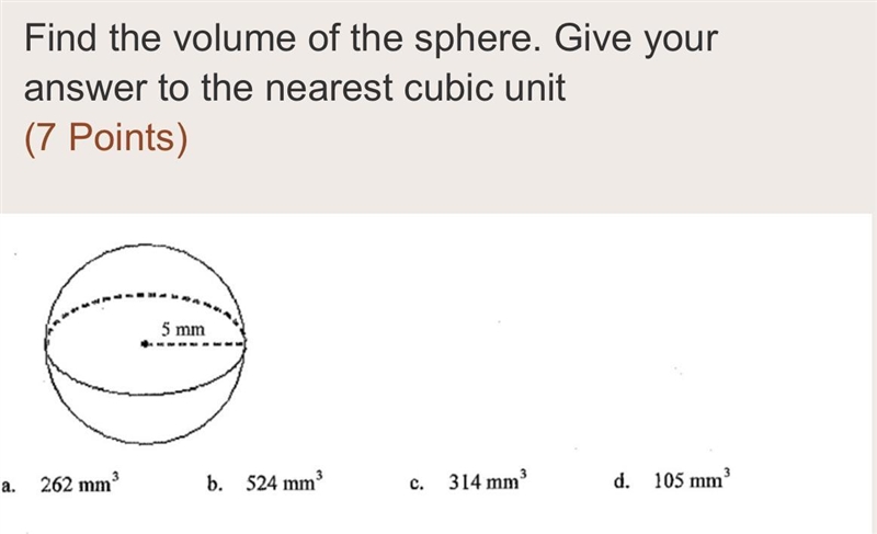 Find the volume of the spear. Give your answer to the nearest cubic unit. 5mm-example-1