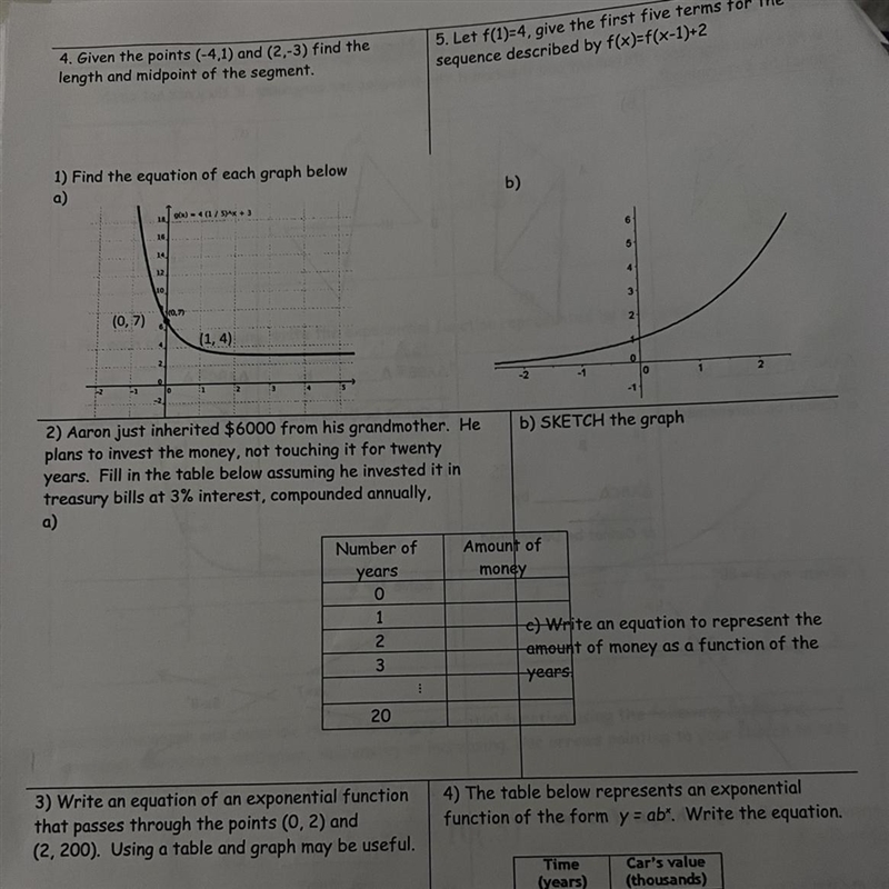 (-4,1) and (2,-3) find length and midpoint of segment-example-1