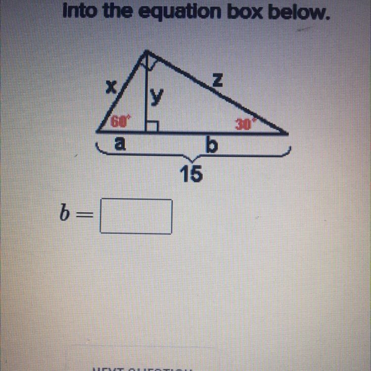 The value of b. Enter your answer as a simplified radical or improper fraction (If-example-1