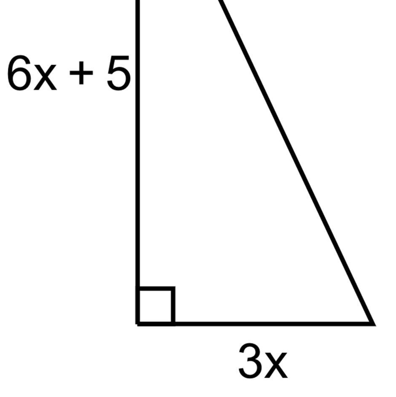 What is the length of the hypotenuse of the triangle when x=11​? The length of the-example-1