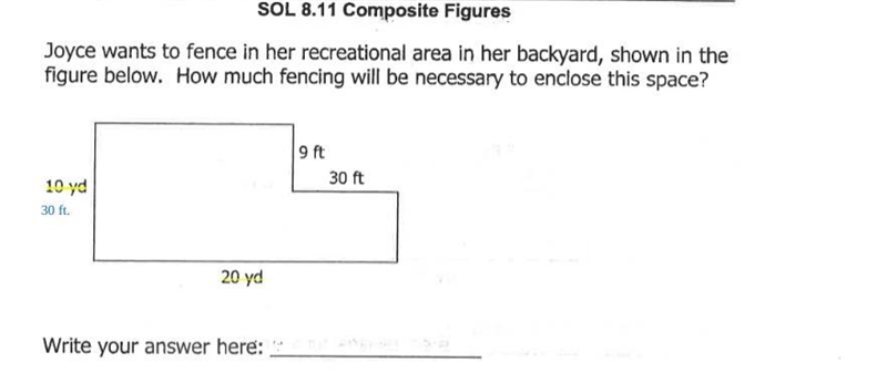 Someone, please help and instead of 10yd its 30yd and instead of 20yd its 60yd-example-1