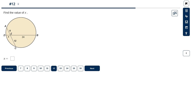 Find the value of x.-example-1