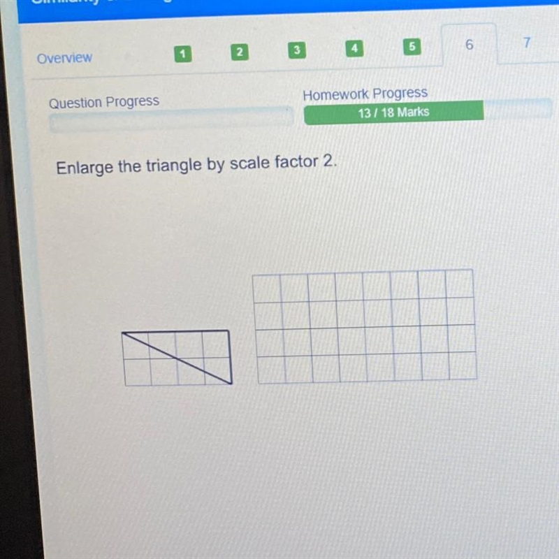 Enlarge the triangle by scale factor 2.-example-1