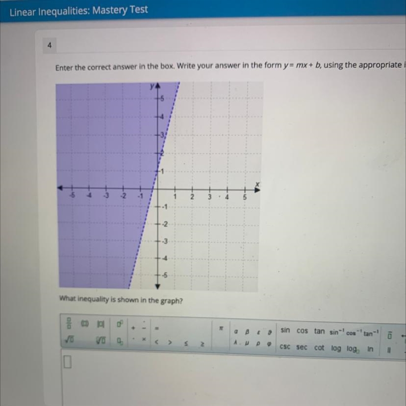 PLS HELP ASAP!!! Enter the correct answer in the box. Write your answer in the form-example-1