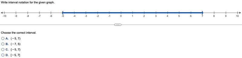 17. Write interval notation for the given graph.-example-1