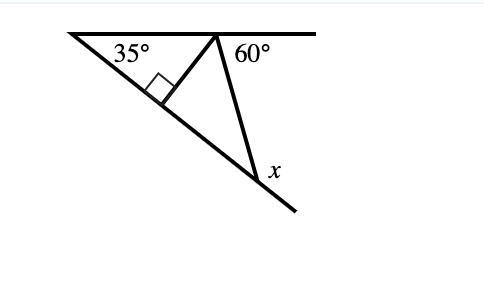 Please help! Find the value of x.-example-1