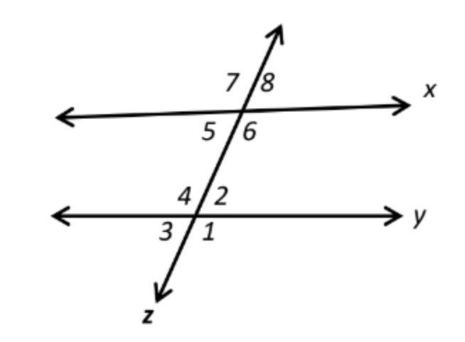 Angle Pairs ( Lines cut by a Transversal ) i don't really get it. an explanation would-example-1