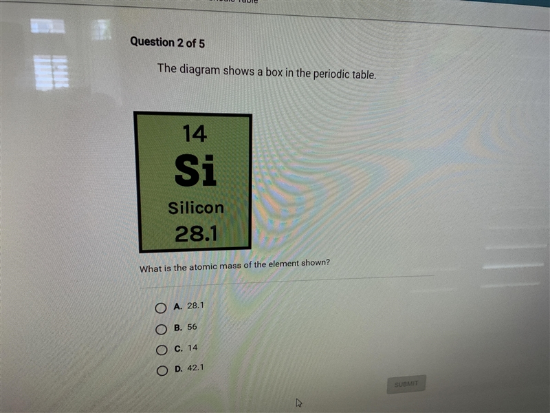 The diagram shows a box in the periodic table. What is the atomic mass of the element-example-1