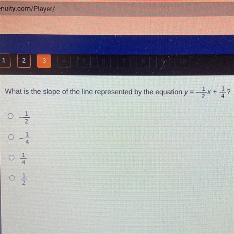 What is the slope of the line represented by the equation?-example-1