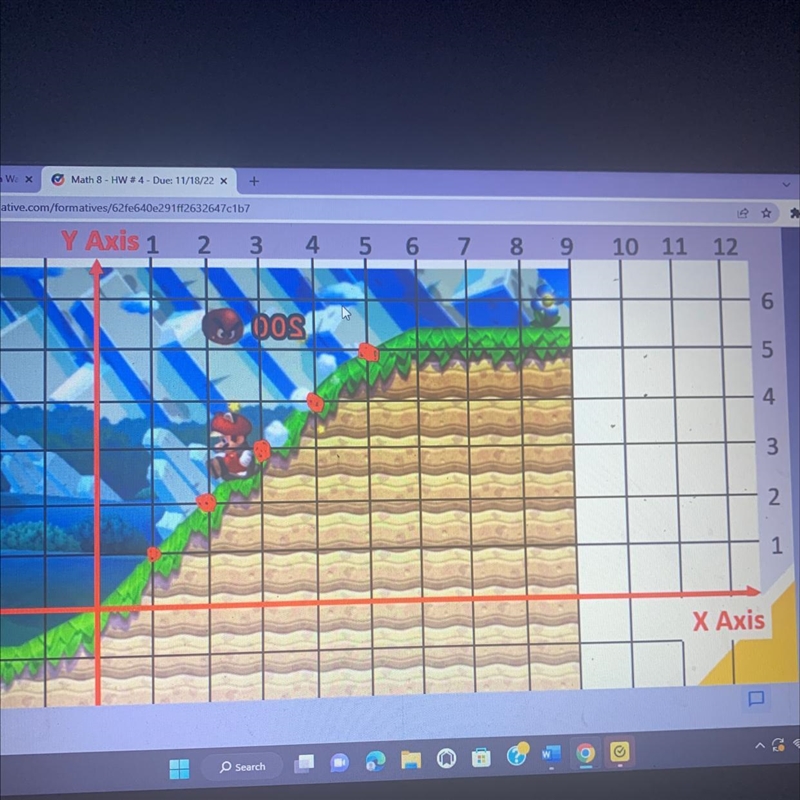 3. What is the slope of the graph? Type a response-example-1