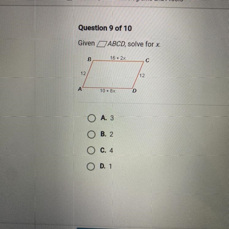 Given ABCD, solve for x.-example-1