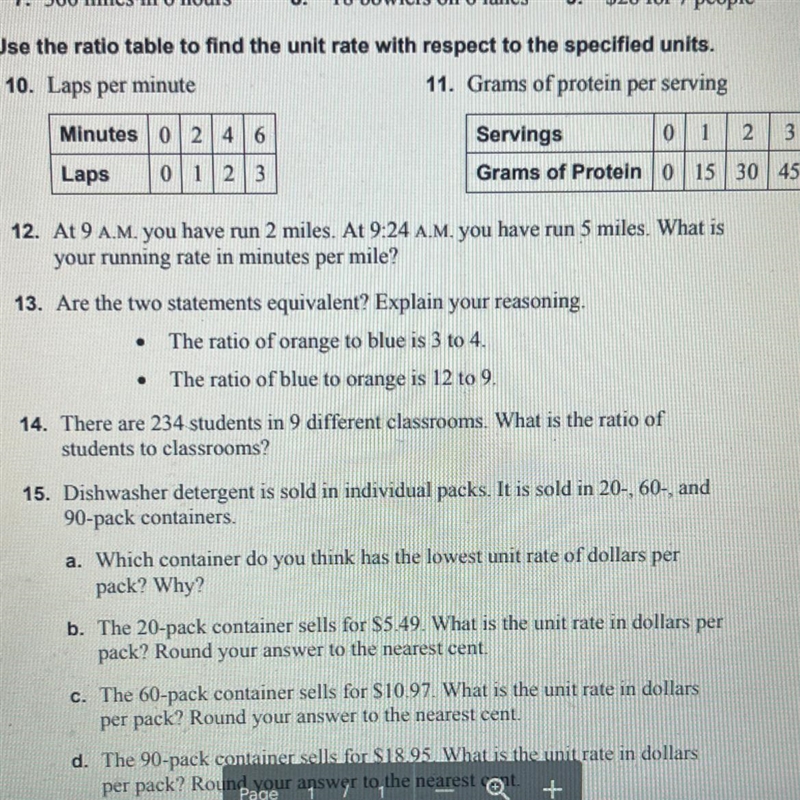 I need help on question 10 and 11! Pls also put an explanation how you got the answer-example-1